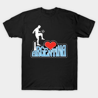 I Love Argentina - Football Qatar 2022 T-Shirt